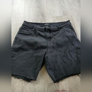 Roz And Ali Black Denim Shorts